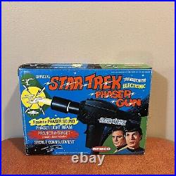 Vintage Official Star Trek Phaser Gun by Remco and Box