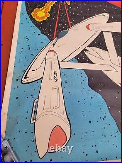 Vintage Original Star Trek USS Enterprise poster 1970s 1980s movie poster