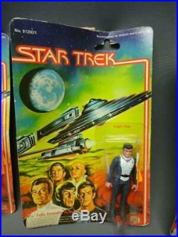 Vintage Star Trek Figure Lot The Motion Picture Complete Crew Error Card