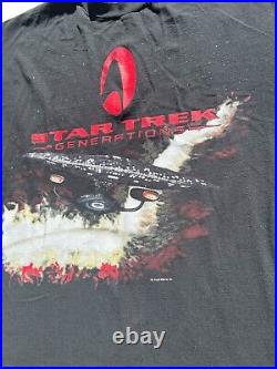 Vintage Star Trek Generations 1994 Paramount Pictures Single Stitch Size XL