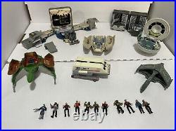 Vintage Star Trek Inner space Mini Playset Lot With Figures Playmates 1994 18 Pc