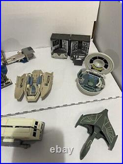 Vintage Star Trek Inner space Mini Playset Lot With Figures Playmates 1994 18 Pc