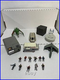 Vintage Star Trek Inner space Mini Playset Lot With Figures Playmates 1994 18 Pc