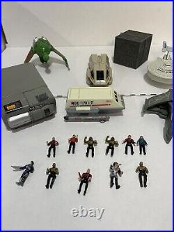 Vintage Star Trek Inner space Mini Playset Lot With Figures Playmates 1994 18 Pc