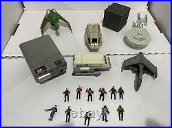 Vintage Star Trek Inner space Mini Playset Lot With Figures Playmates 1994 18 Pc