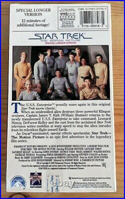Vintage Star Trek The Motion Picture VHS Hi-Fi Tape 8858 1991 Brand New Sealed