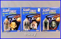 Vintage Star Trek Tng 13-figure Set With Aliens & 4 Different Datas 1988 Galoob