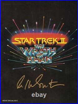 WILLIAM SHATNER SIGNED STAR TREK II WRATH OF KHAN MOVIE PROGRAM (1982), With COA