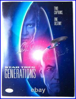 William Shatner Patrick Stewart Autographed Movie Program Star Trek JSA QQ36940