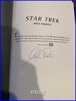 William Shatner Signed Deluxe Slipcase Limited Edition Star Trek Movie Memories