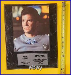 William Shatner Star Trek The Motion Picture signed plaque autograph Kirk 1979