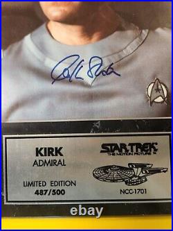 William Shatner Star Trek The Motion Picture signed plaque autograph Kirk 1979